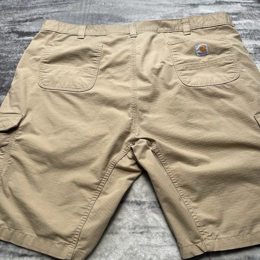 Carhartt Men's Relaxed Fit Cargo Shorts Brown Size 48 Work Pockets Inseam 11